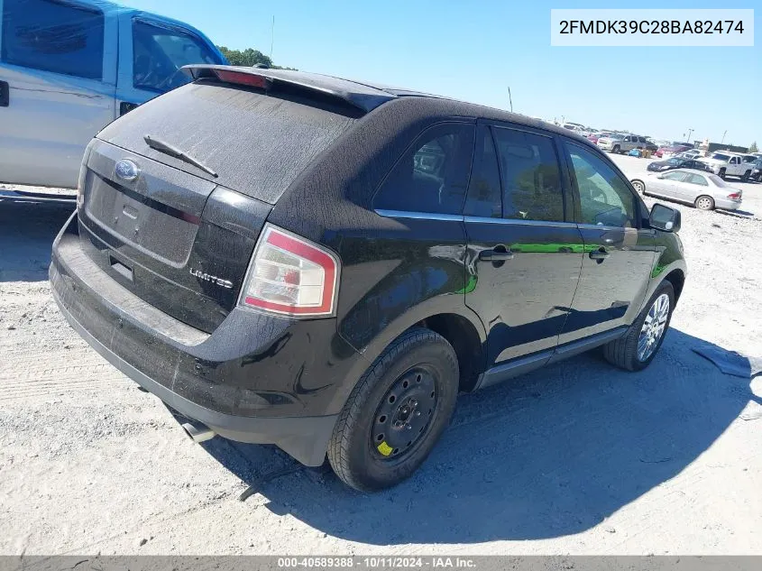 2008 Ford Edge Limited VIN: 2FMDK39C28BA82474 Lot: 40589388