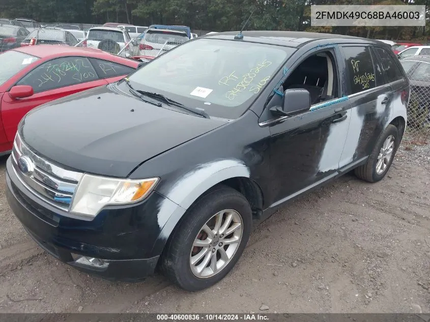 2008 Ford Edge Limited VIN: 2FMDK49C68BA46003 Lot: 40600836