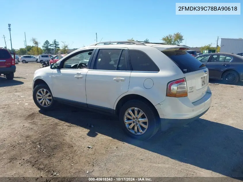 2008 Ford Edge Limited VIN: 2FMDK39C78BA90618 Lot: 40618343