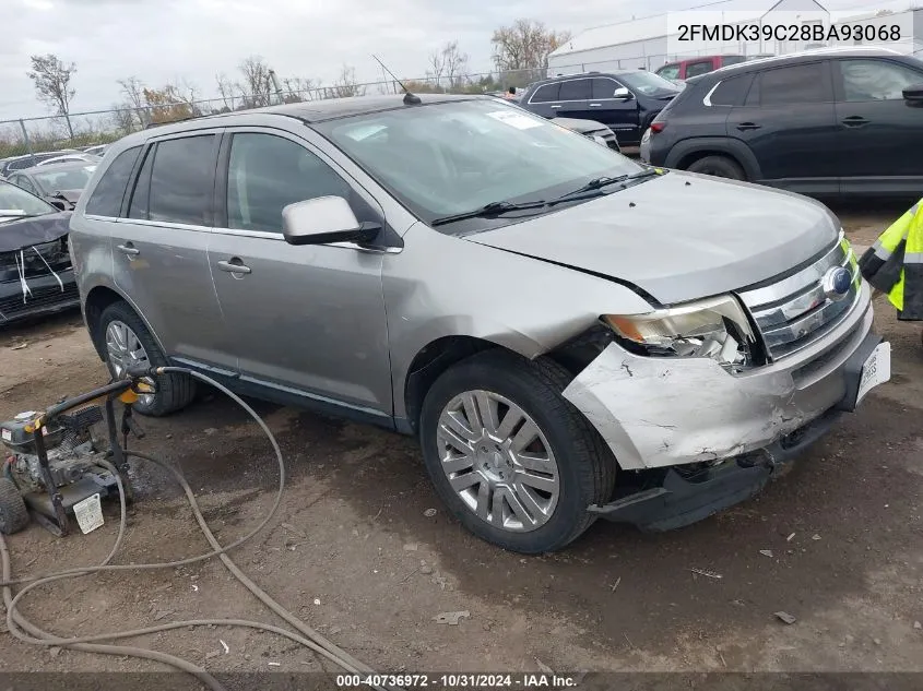 2008 Ford Edge Limited VIN: 2FMDK39C28BA93068 Lot: 40736972