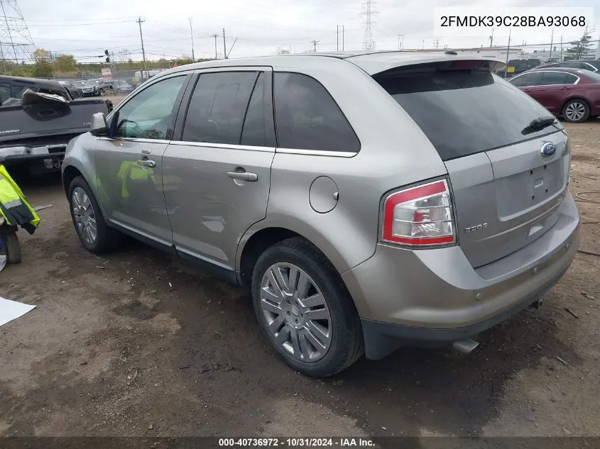 2008 Ford Edge Limited VIN: 2FMDK39C28BA93068 Lot: 40736972