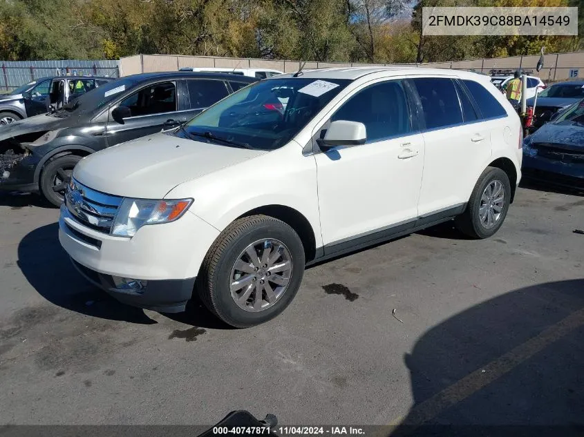 2008 Ford Edge Limited VIN: 2FMDK39C88BA14549 Lot: 40747871