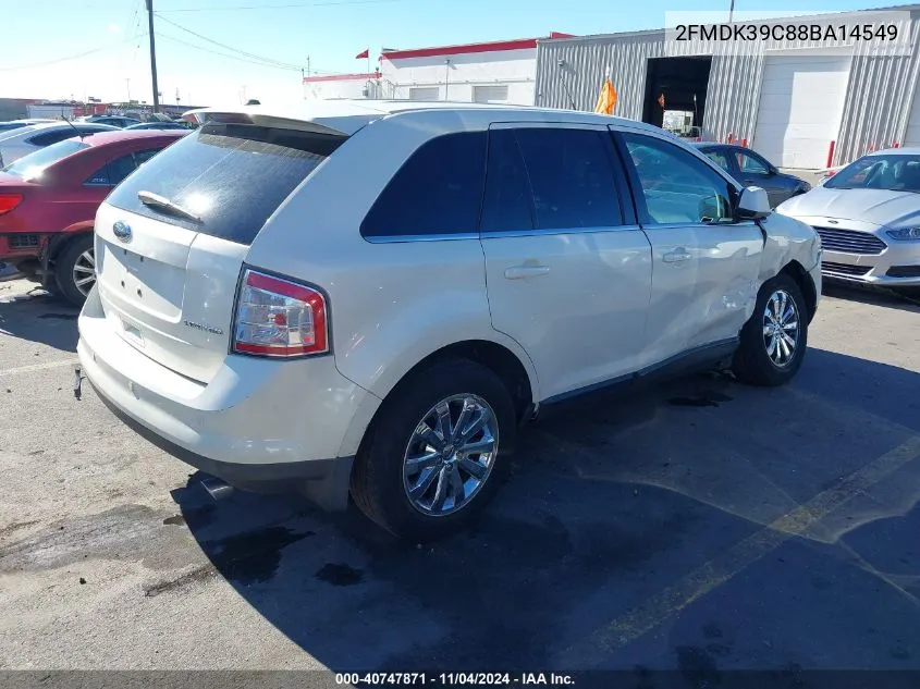 2008 Ford Edge Limited VIN: 2FMDK39C88BA14549 Lot: 40747871