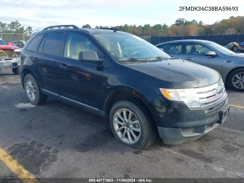 2FMDK36C38BA59693 2008 Ford Edge Se