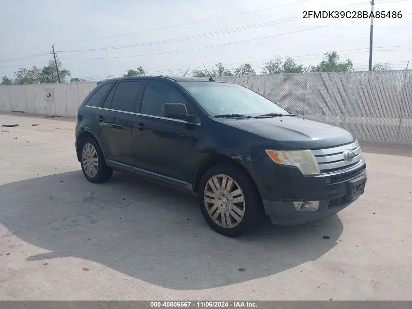 2008 Ford Edge Limited VIN: 2FMDK39C28BA85486 Lot: 40806567