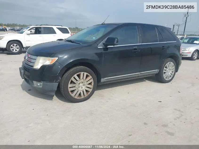 2008 Ford Edge Limited VIN: 2FMDK39C28BA85486 Lot: 40806567