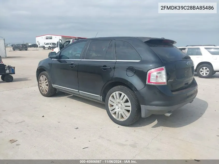 2008 Ford Edge Limited VIN: 2FMDK39C28BA85486 Lot: 40806567