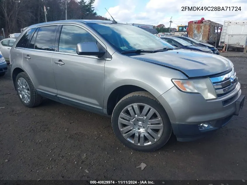 2008 Ford Edge Limited VIN: 2FMDK49C28BA71724 Lot: 40829974