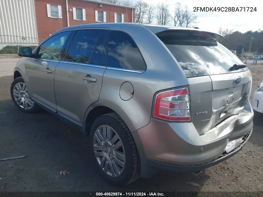 2008 Ford Edge Limited VIN: 2FMDK49C28BA71724 Lot: 40829974