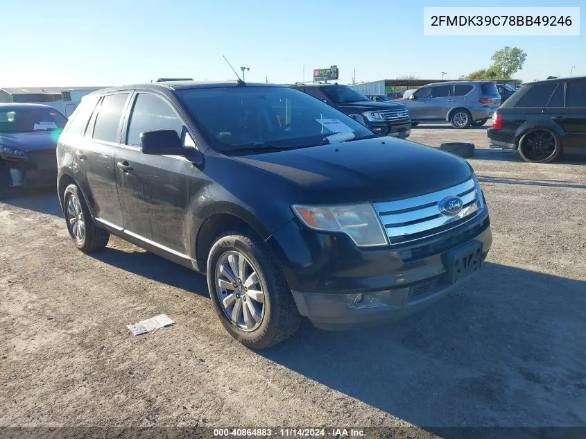 2008 Ford Edge Limited VIN: 2FMDK39C78BB49246 Lot: 40864883