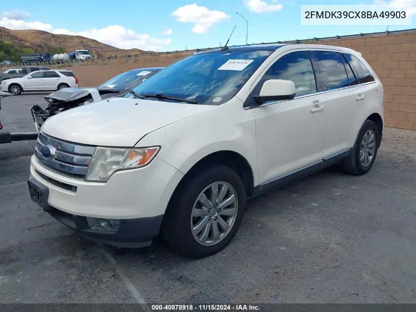 2008 Ford Edge Limited VIN: 2FMDK39CX8BA49903 Lot: 40878918