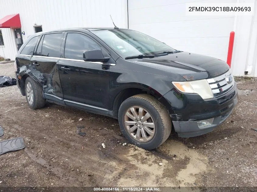 2008 Ford Edge Limited VIN: 2FMDK39C18BA09693 Lot: 40884166