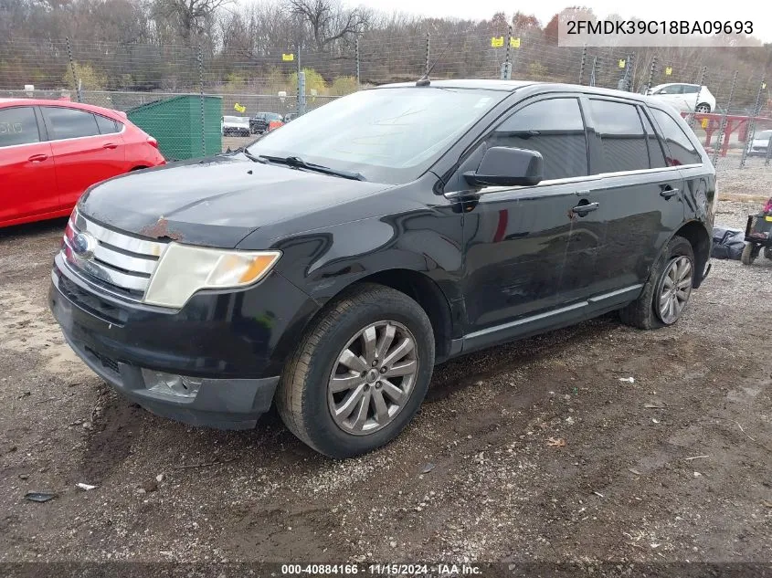 2008 Ford Edge Limited VIN: 2FMDK39C18BA09693 Lot: 40884166