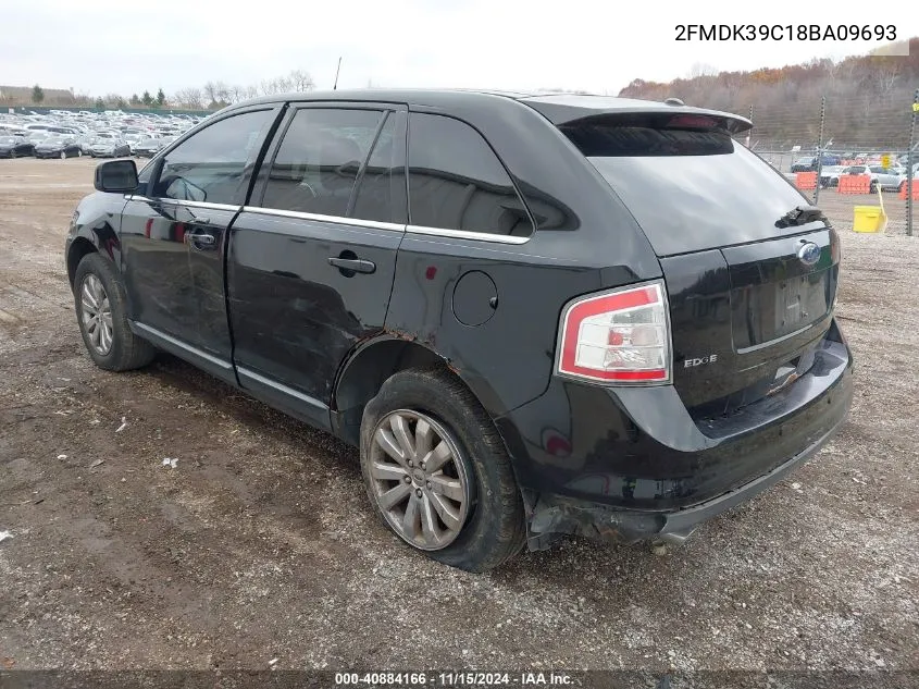 2008 Ford Edge Limited VIN: 2FMDK39C18BA09693 Lot: 40884166