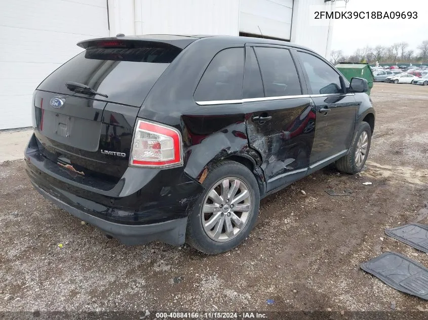 2008 Ford Edge Limited VIN: 2FMDK39C18BA09693 Lot: 40884166