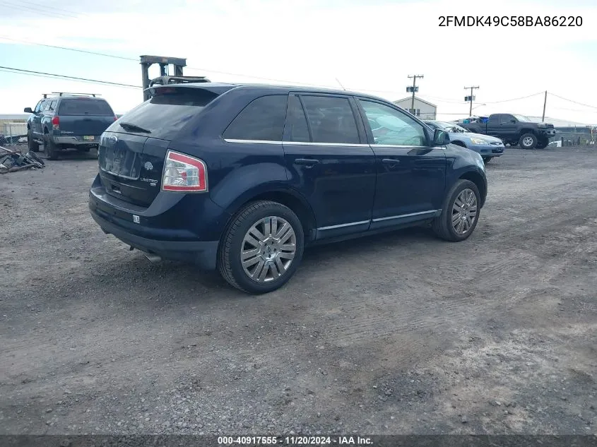 2FMDK49C58BA86220 2008 Ford Edge Limited