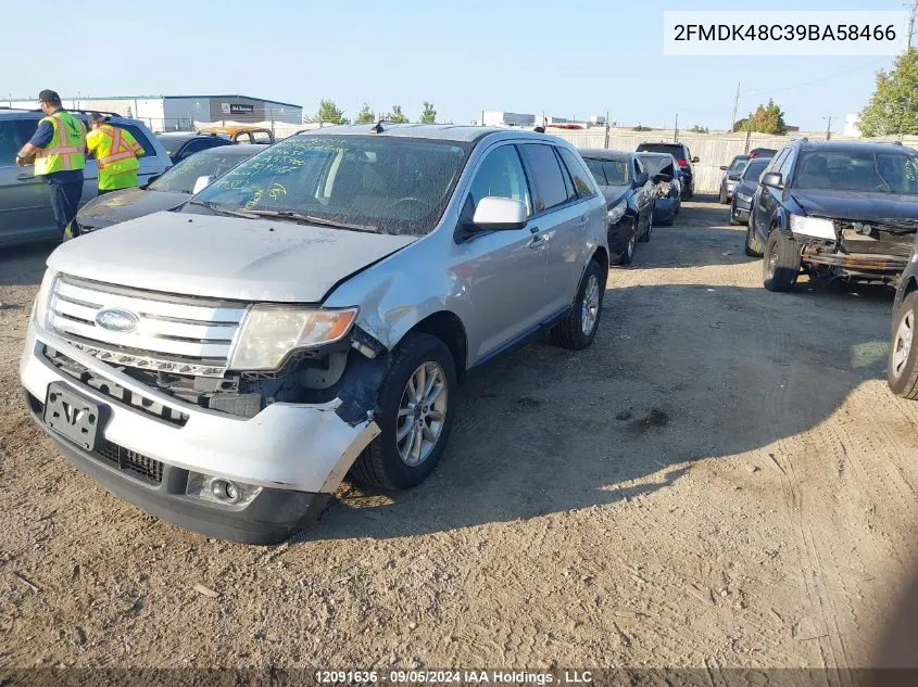 2009 Ford Edge VIN: 2FMDK48C39BA58466 Lot: 12091636