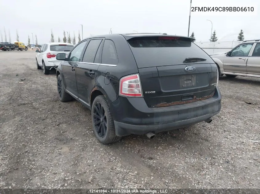 2009 Ford Edge Limited VIN: 2FMDK49C89BB06610 Lot: 12141894