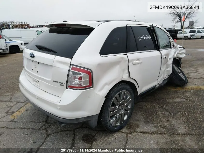 2009 Ford Edge Limited VIN: 2FMDK49C09BA36844 Lot: 20176960