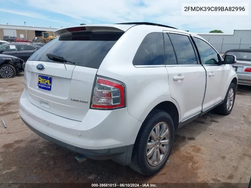 2009 Ford Edge Limited VIN: 2FMDK39C89BA82996 Lot: 39581013