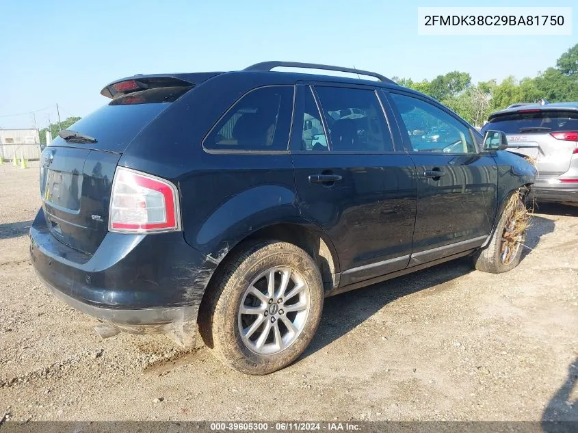 2FMDK38C29BA81750 2009 Ford Edge Sel