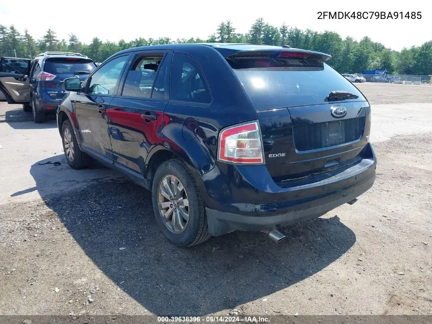 2009 Ford Edge Sel VIN: 2FMDK48C79BA91485 Lot: 39638396