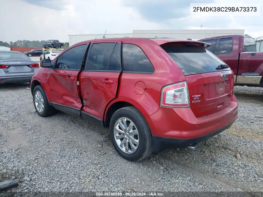 2009 Ford Edge Sel VIN: 2FMDK38C29BA73373 Lot: 39748559