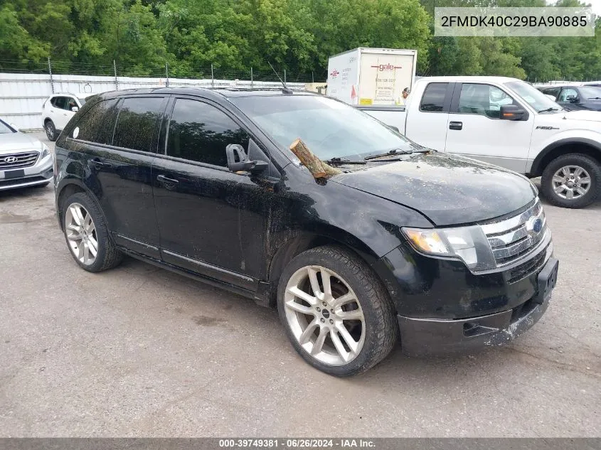 2FMDK40C29BA90885 2009 Ford Edge Sport