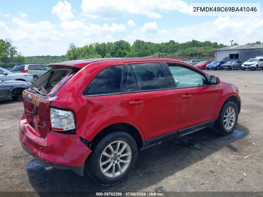 2009 Ford Edge Sel VIN: 2FMDK48C69BA41046 Lot: 39782298