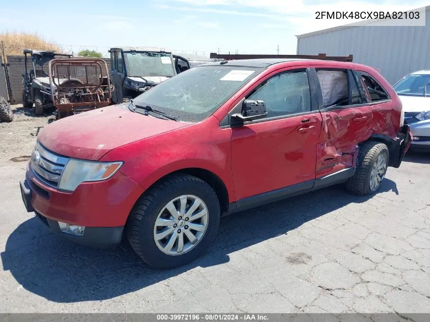 2009 Ford Edge Sel VIN: 2FMDK48CX9BA82103 Lot: 39972196