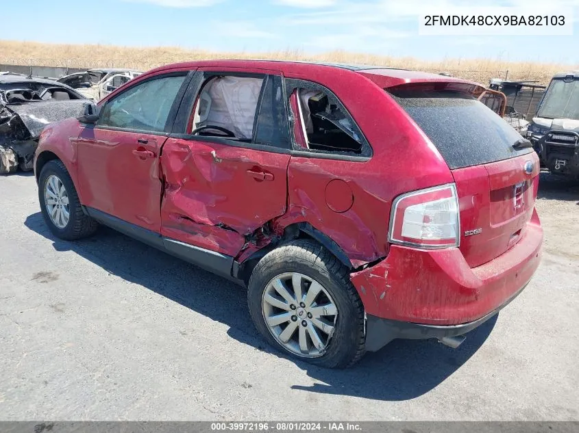 2009 Ford Edge Sel VIN: 2FMDK48CX9BA82103 Lot: 39972196