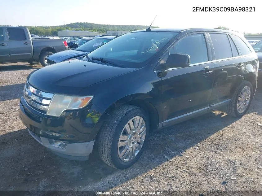 2009 Ford Edge Limited VIN: 2FMDK39C09BA98321 Lot: 40073548