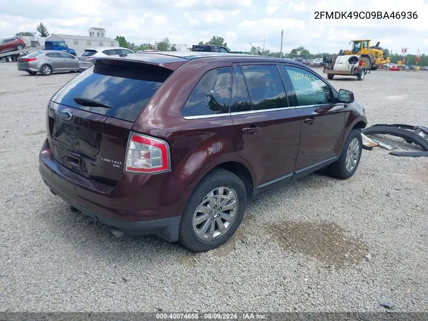 2009 Ford Edge Limited VIN: 2FMDK49C09BA46936 Lot: 40074655