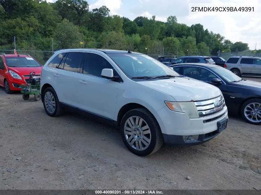 2009 Ford Edge Limited VIN: 2FMDK49CX9BA49391 Lot: 40090201