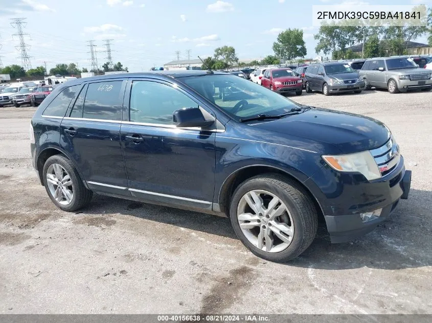 2009 Ford Edge Limited VIN: 2FMDK39C59BA41841 Lot: 40156638