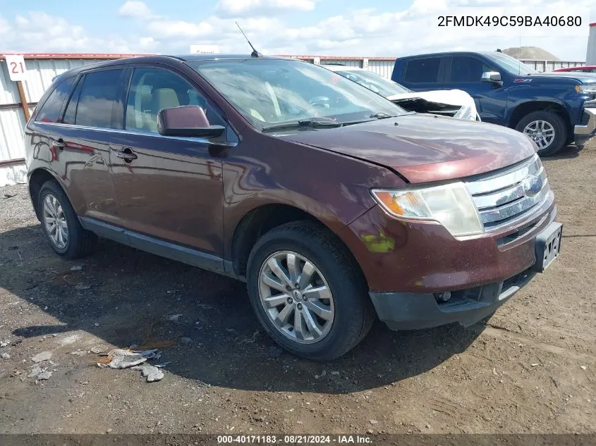 2FMDK49C59BA40680 2009 Ford Edge Limited