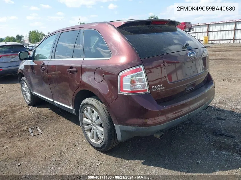 2FMDK49C59BA40680 2009 Ford Edge Limited