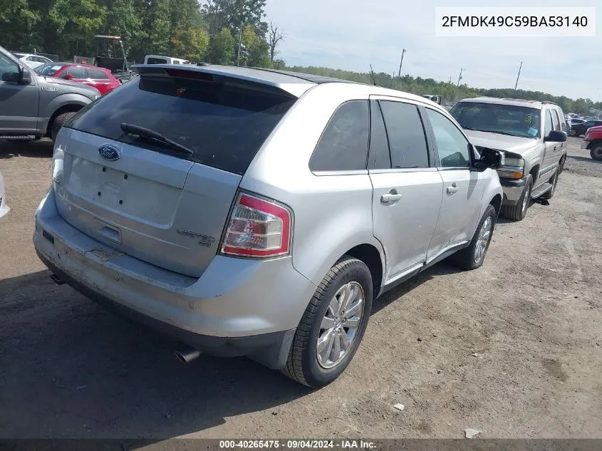 2009 Ford Edge Limited VIN: 2FMDK49C59BA53140 Lot: 40265475