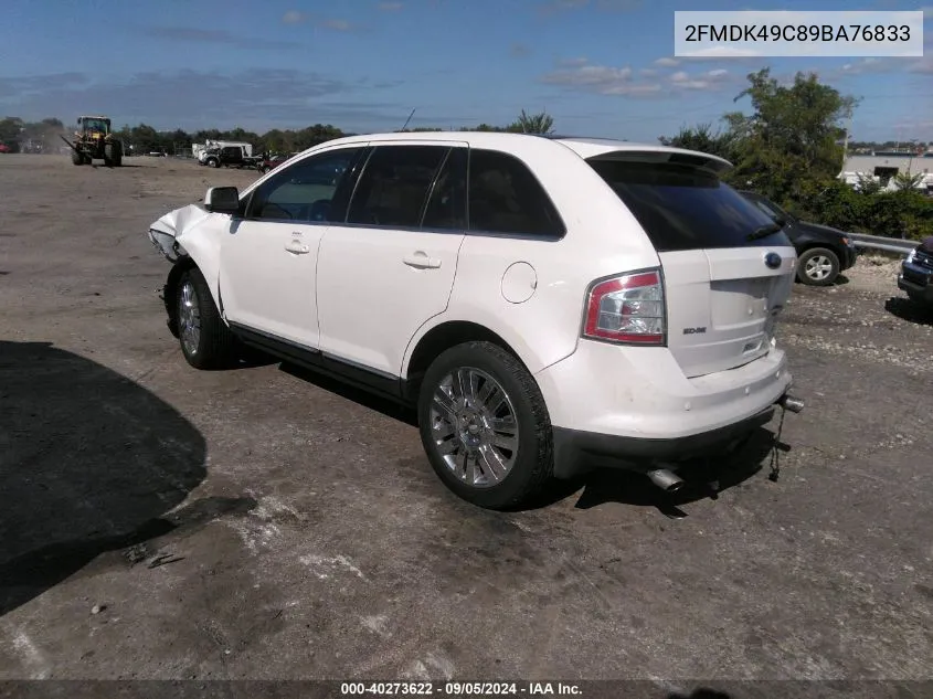 2FMDK49C89BA76833 2009 Ford Edge Limited