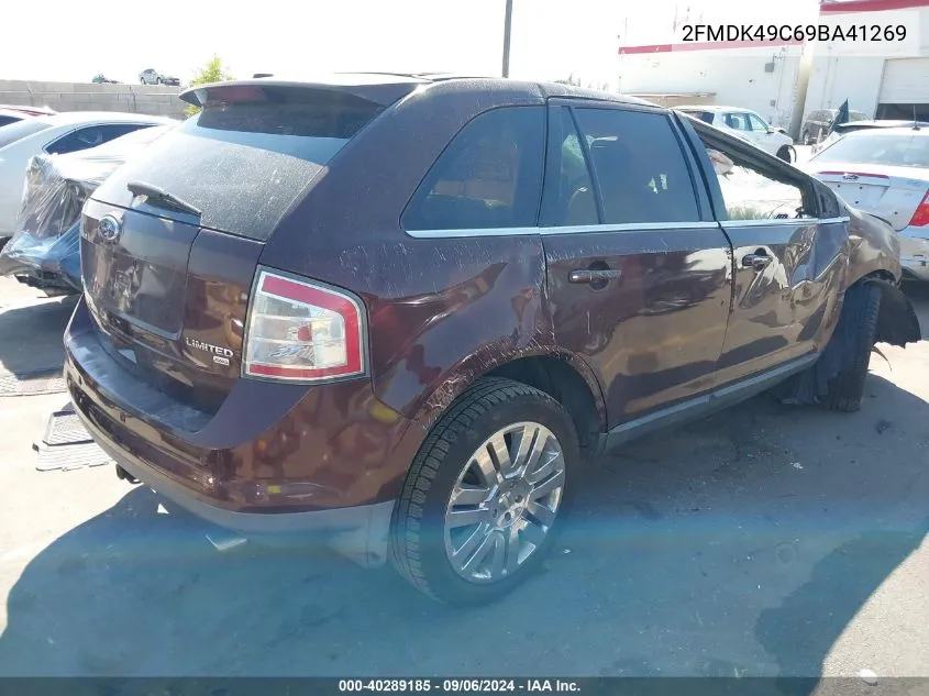 2009 Ford Edge Limited VIN: 2FMDK49C69BA41269 Lot: 40289185