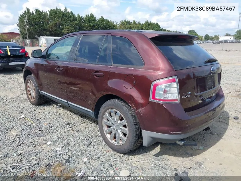 2FMDK38C89BA57467 2009 Ford Edge Sel