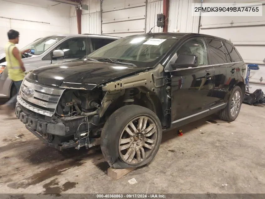 2FMDK39C49BA74765 2009 Ford Edge Limited