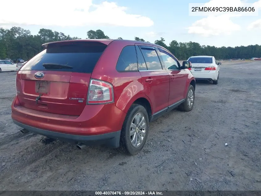 2009 Ford Edge Limited VIN: 2FMDK49C39BA86606 Lot: 40370476