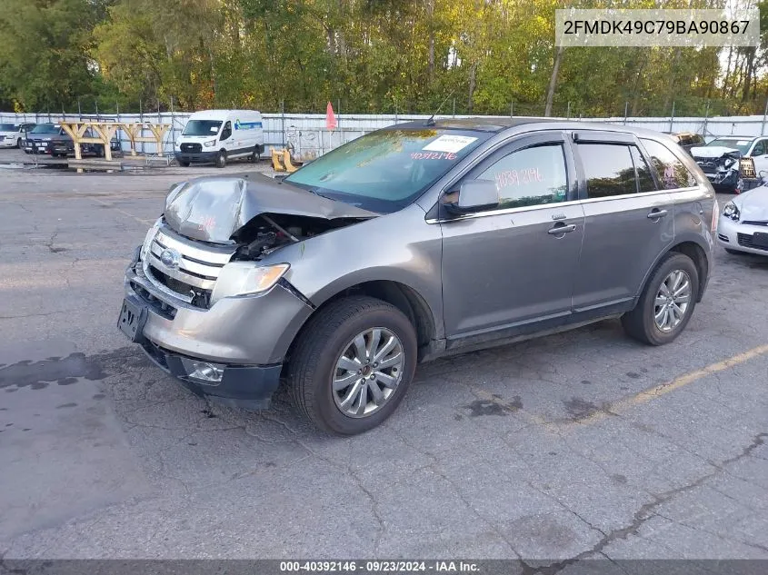 2009 Ford Edge Limited VIN: 2FMDK49C79BA90867 Lot: 40392146