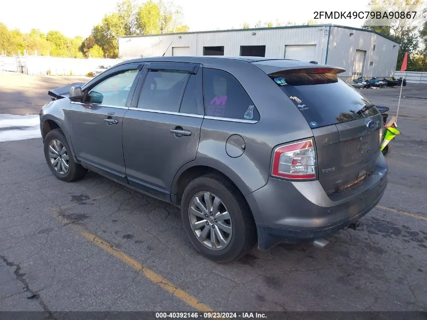 2009 Ford Edge Limited VIN: 2FMDK49C79BA90867 Lot: 40392146