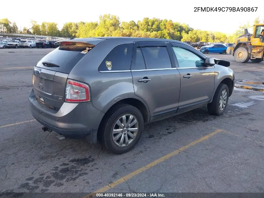 2009 Ford Edge Limited VIN: 2FMDK49C79BA90867 Lot: 40392146