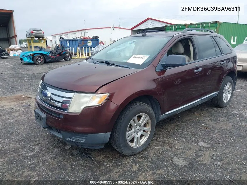 2009 Ford Edge Se VIN: 2FMDK36C39BA96311 Lot: 40405993