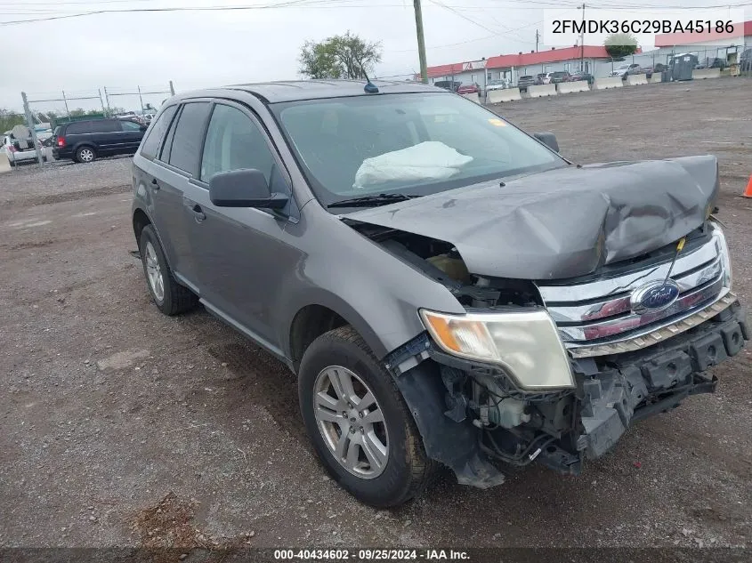 2009 Ford Edge Se VIN: 2FMDK36C29BA45186 Lot: 40434602