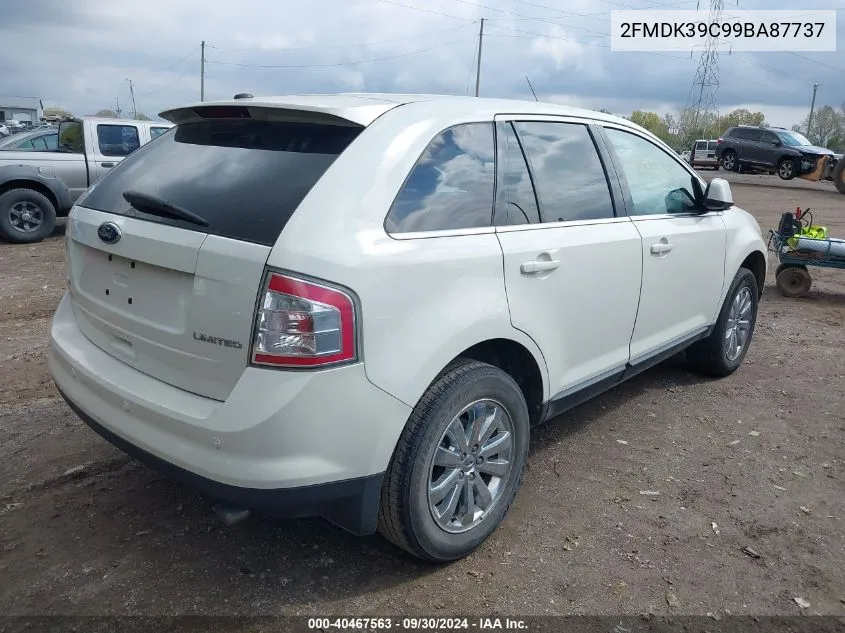 2009 Ford Edge Limited VIN: 2FMDK39C99BA87737 Lot: 40467563