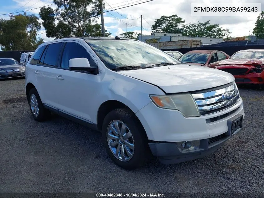 2009 Ford Edge Sel VIN: 2FMDK38C99BA99243 Lot: 40482348